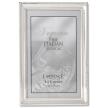  Polished Silver Plate 4x6 Picture Frame - Bead Border Design