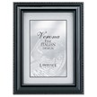  Black Finish 5x7 Picture Frame - Silver Bead Design